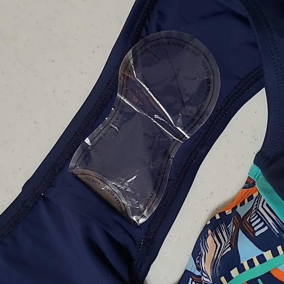 NWOT Ellen Tracy women's zip front swimsuit size 14 - Picture 7 of 7